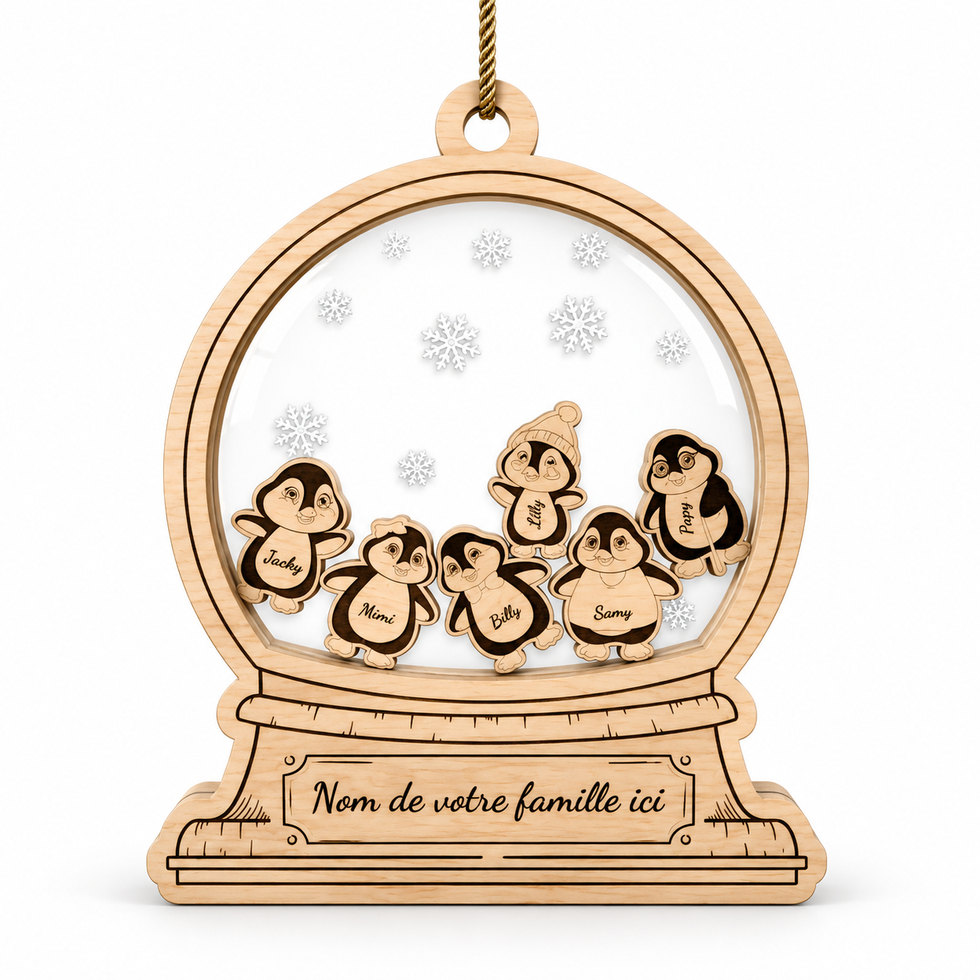 ornement-noel-personnalise-famille-pingouins-t3-signature
